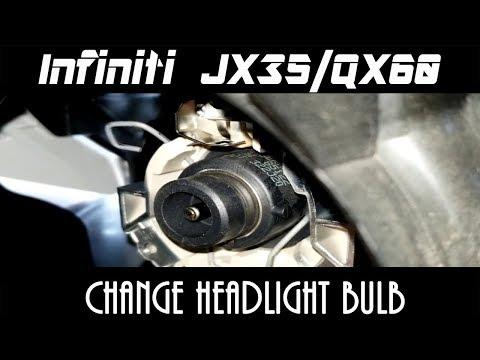 Infiniti JX35/QX60 - Changing Headlight Bulb