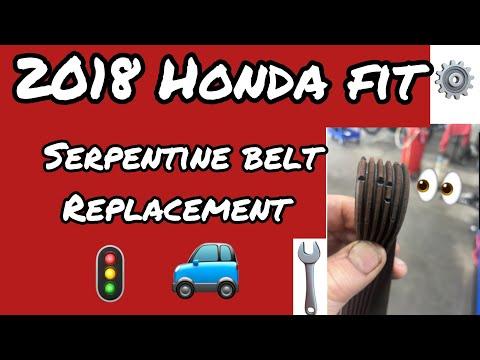 2018 Honda fit serpentine belt replacement 