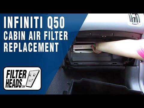 How to Replace Cabin Air Filter 2016 Infiniti Q50 | AQ1119C