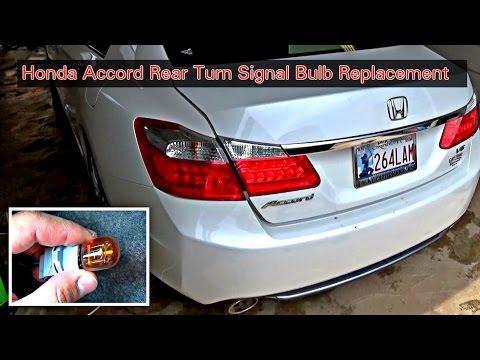 How to Replace the Rear Turn Signal Bulb on a 2013 Honda Accord