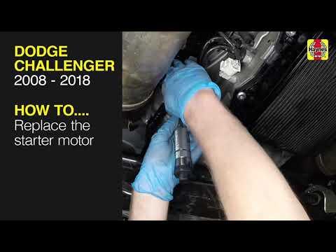 How to Replace the starter motor on the Dodge Challenger 2008-2018