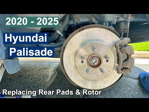 DIY 2020 2021 2022 2023 2024 2025 Hyundai Palisade Replacing Rear Brake Pads & Rotors