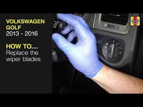 How to Replace Front Windshield Wiper Blades on a 2016 Volkswagen Golf